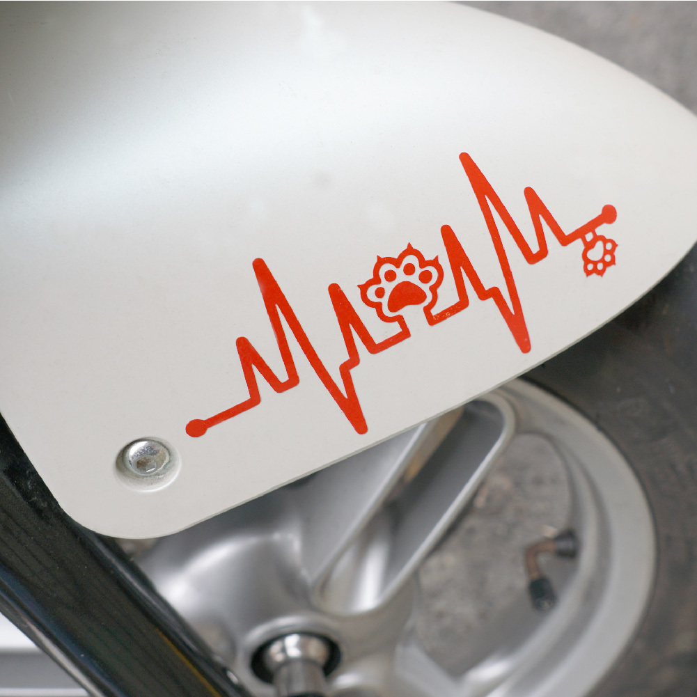 3M 反光貼紙【心電圖系列】防水抗UV 車身貼紙 車燈貼紙 汽車貼紙