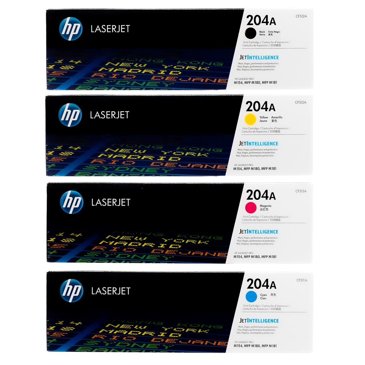 HP 204A 原廠碳粉 Toner (CF510A/CF511A/CF512A/CF513A)