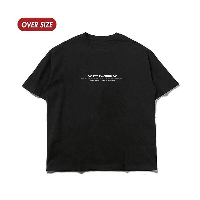 MAXXC 漸層分割大圖短T-黑