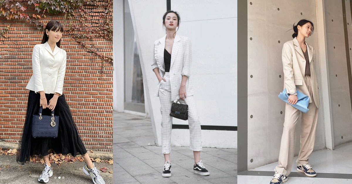 韓劇《奔向愛情》開始回歸的球鞋搭配也蔚為流行