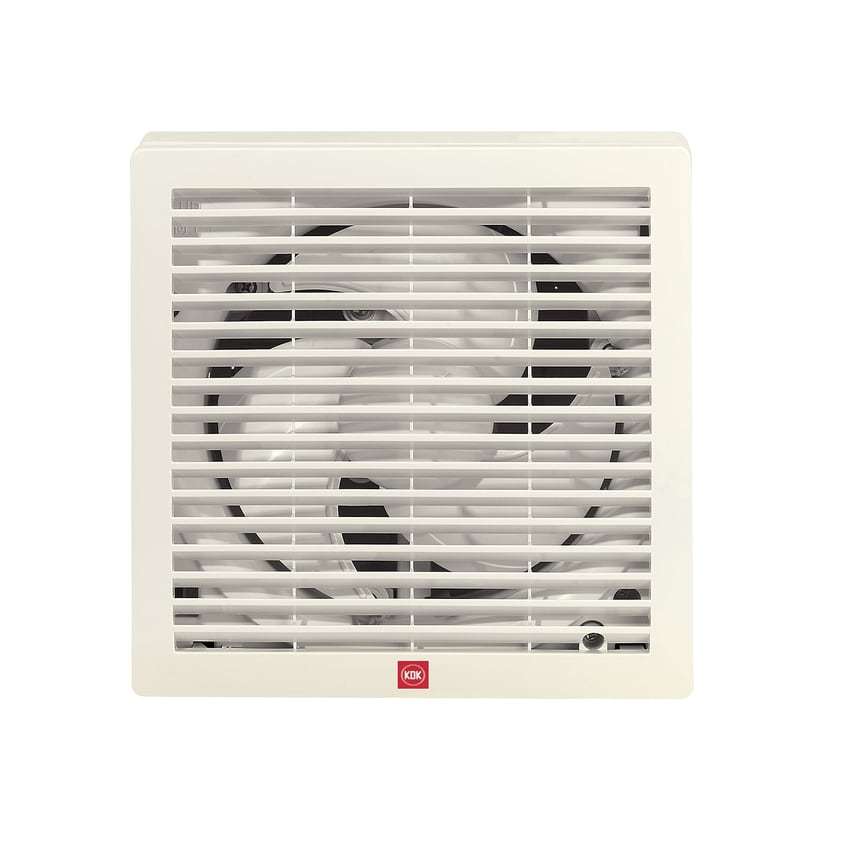 KDK  15WHC07‧扇葉直徑:15厘米/6吋‧防風雨型‧電動百葉背板抽氣扇‧香港行貨,原廠1年保養‧