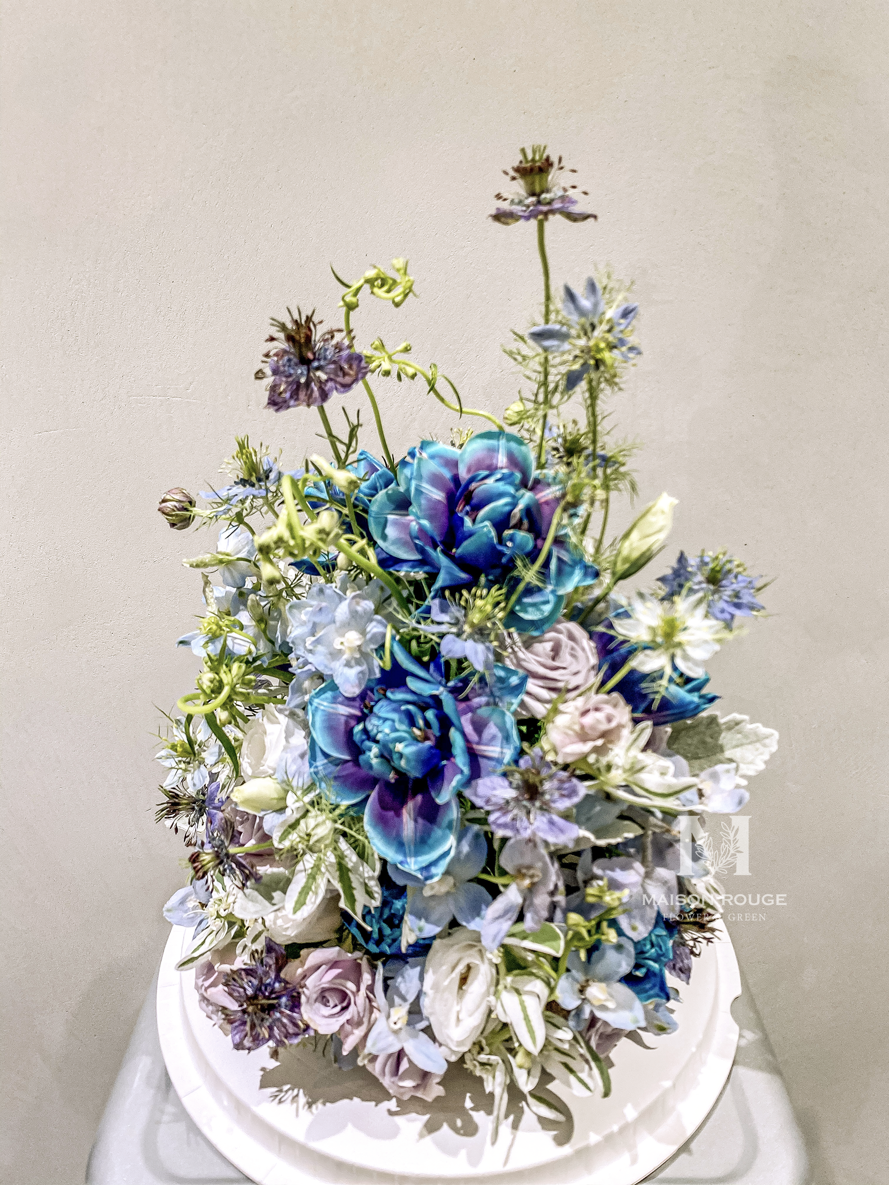 城市花旅・蛋糕花盒・希臘夢幻藍洞