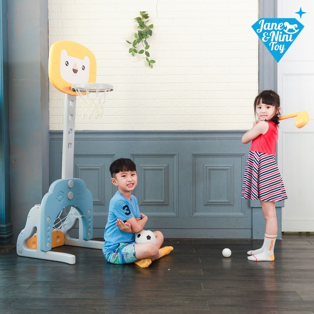 3合一多功能運動籃球架(獅子)