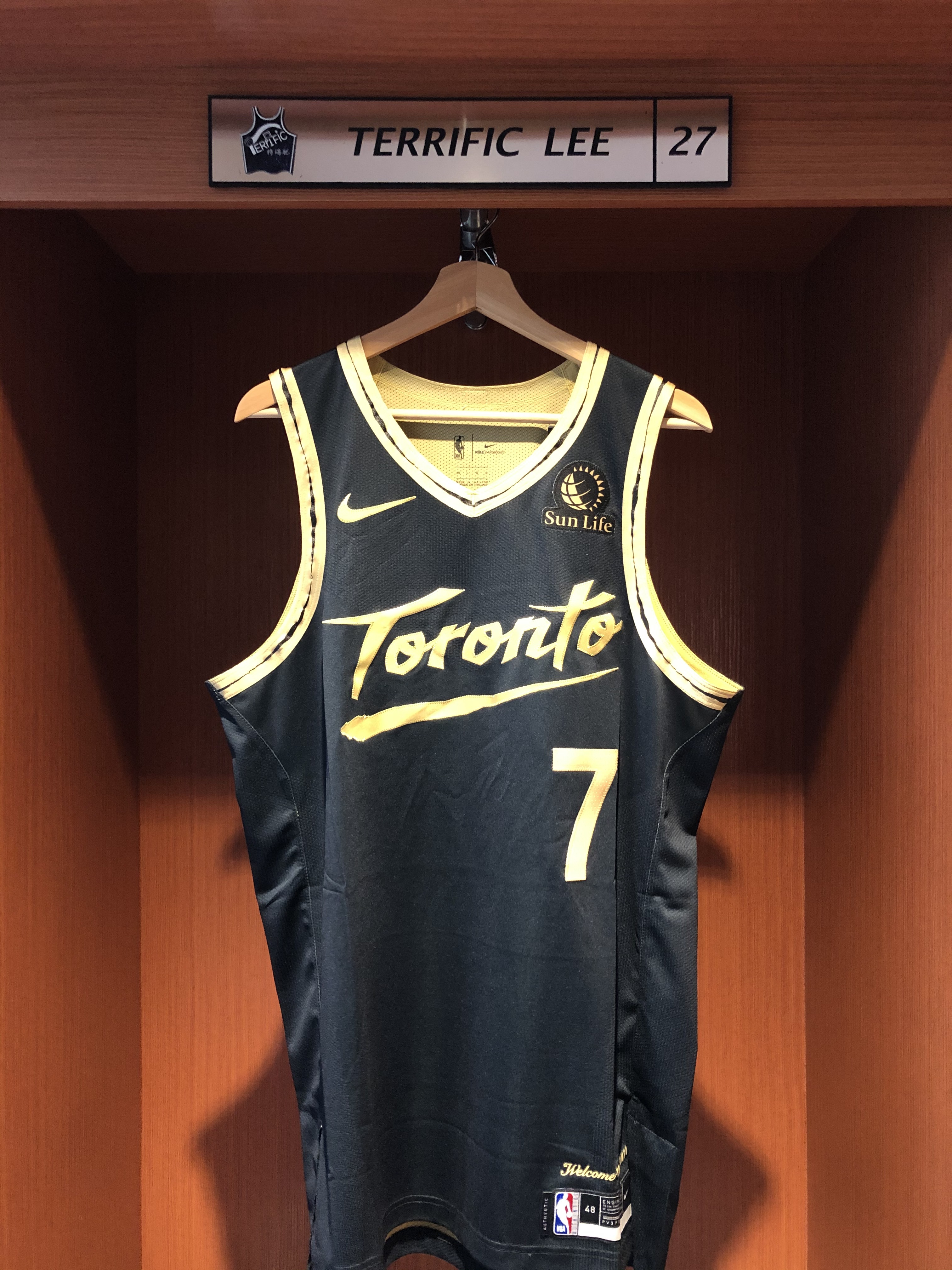 NBA球衣 Kyle Lowry  多倫多暴龍城市 City Nike Authentic  球員版 電繡 含贊助商標 全新