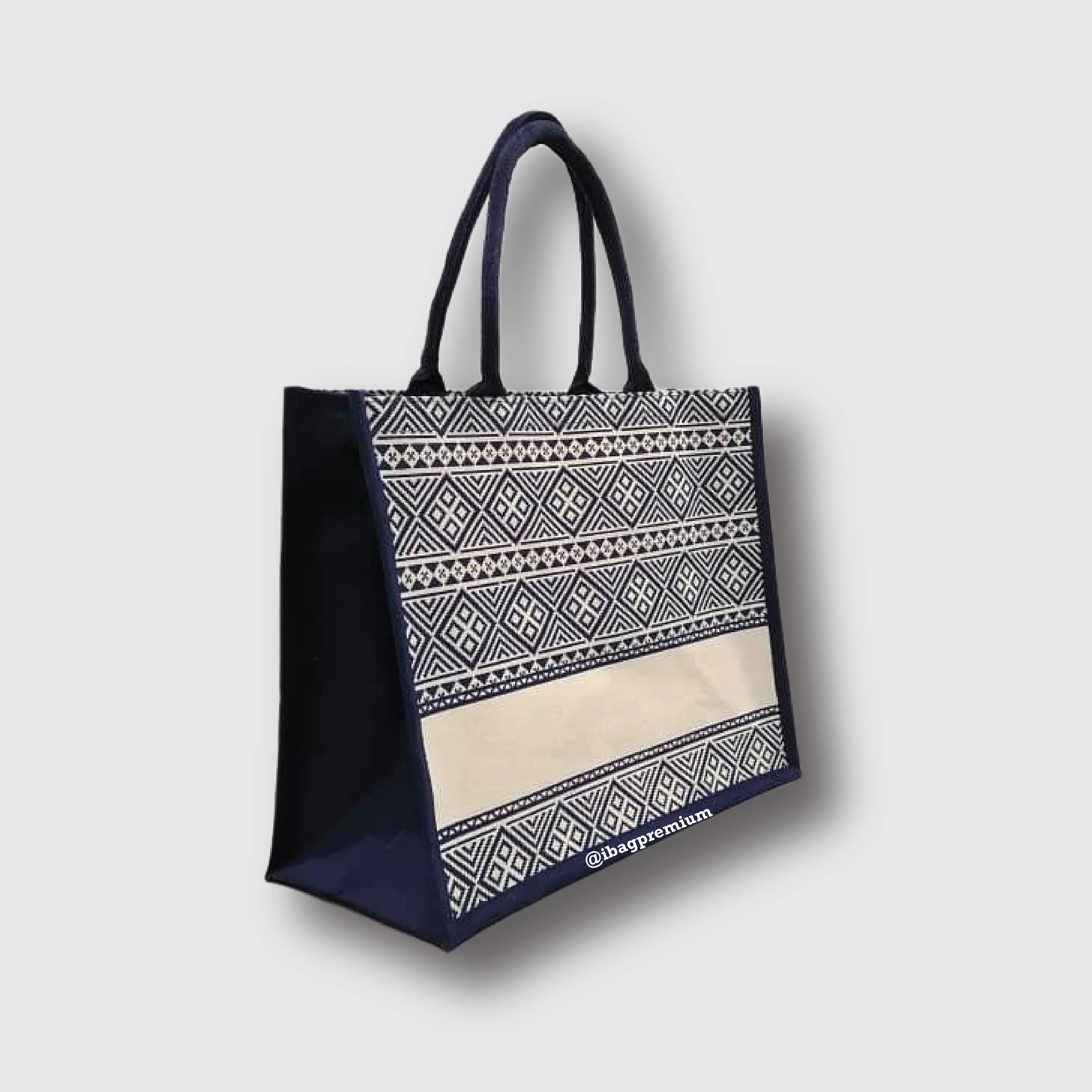 KEMBOJA CANVAS LAMINATION TOTE