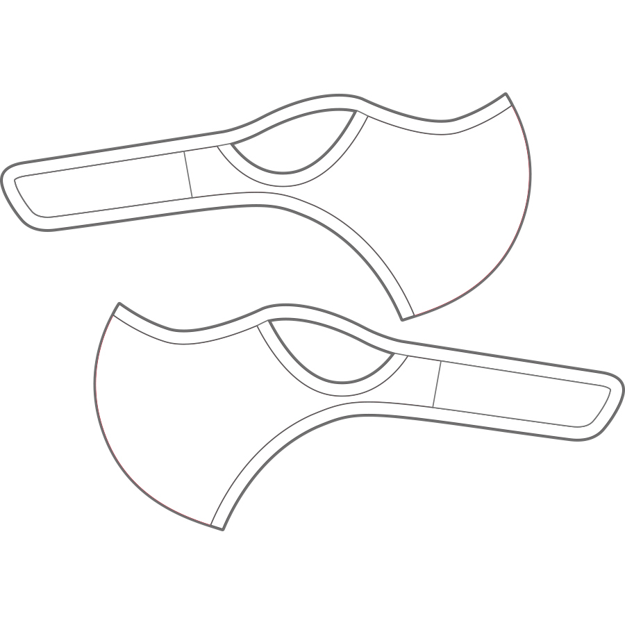 江湖跑堂運動型立體防護口罩 | 素白