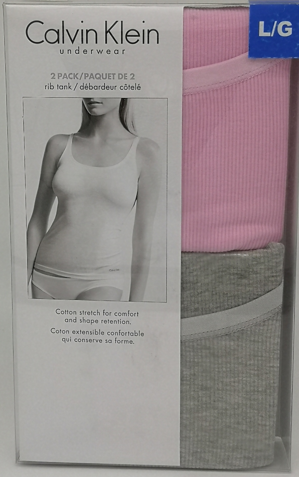 ［斷碼特價］美國 Calvin Klein 女裝棉質背心 （2件裝）