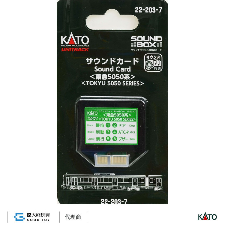KATO 22-203-7 音效卡 電車＜東急5050系＞