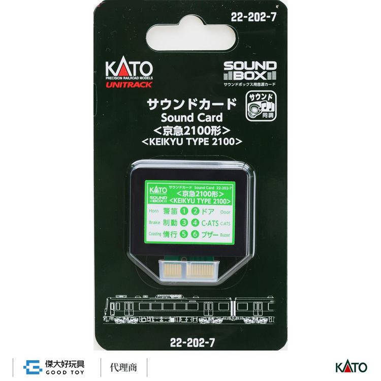 KATO 22-202-7 音效卡電車＜京急2100形＞