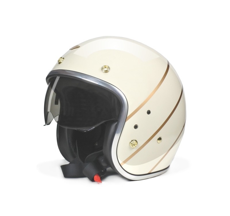 FETURE ANDRES 安德斯 亮光象牙白 復古帽 3/4罩