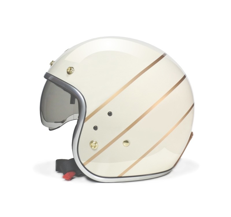 FETURE ANDRES 安德斯 亮光象牙白 復古帽 3/4罩