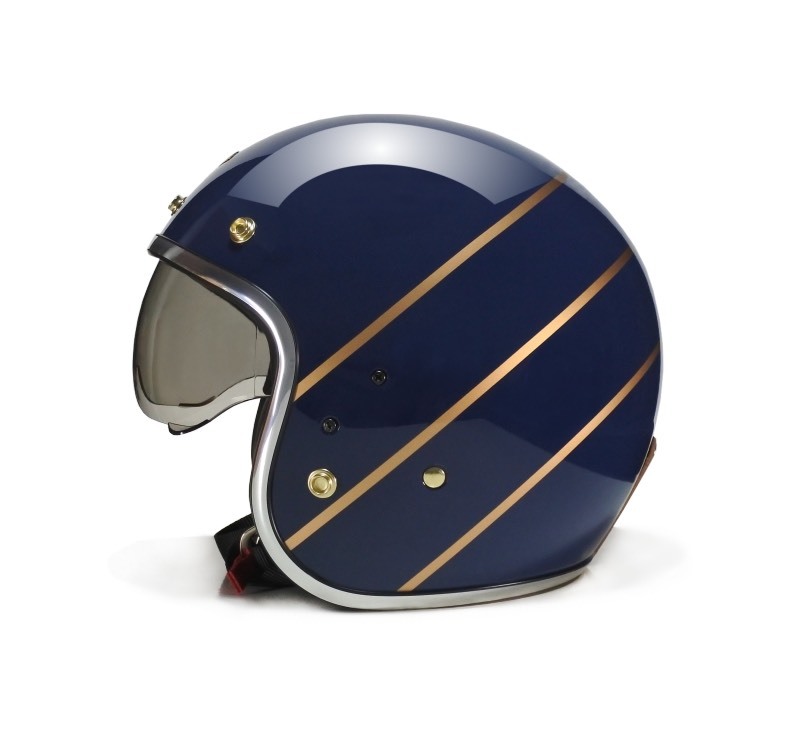 FETURE ANDRES 安德斯 亮光英國藍 復古帽 3/4罩