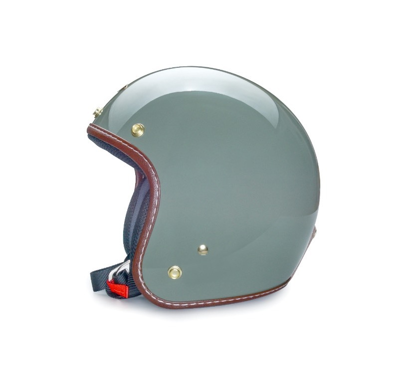 FETURE DEREK III 德瑞克 亮光深褐綠 復古帽 3/4罩