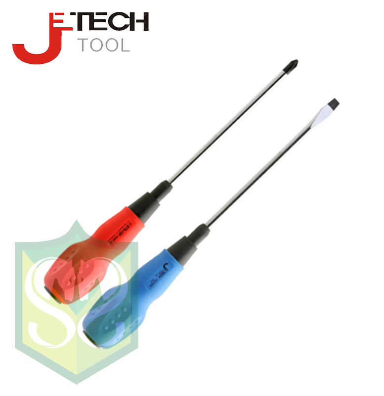 Jetech #ST4 / ST5 / ST6 Slotted Soft Grip Screwdriver (4mm / 5mm / 6mm)