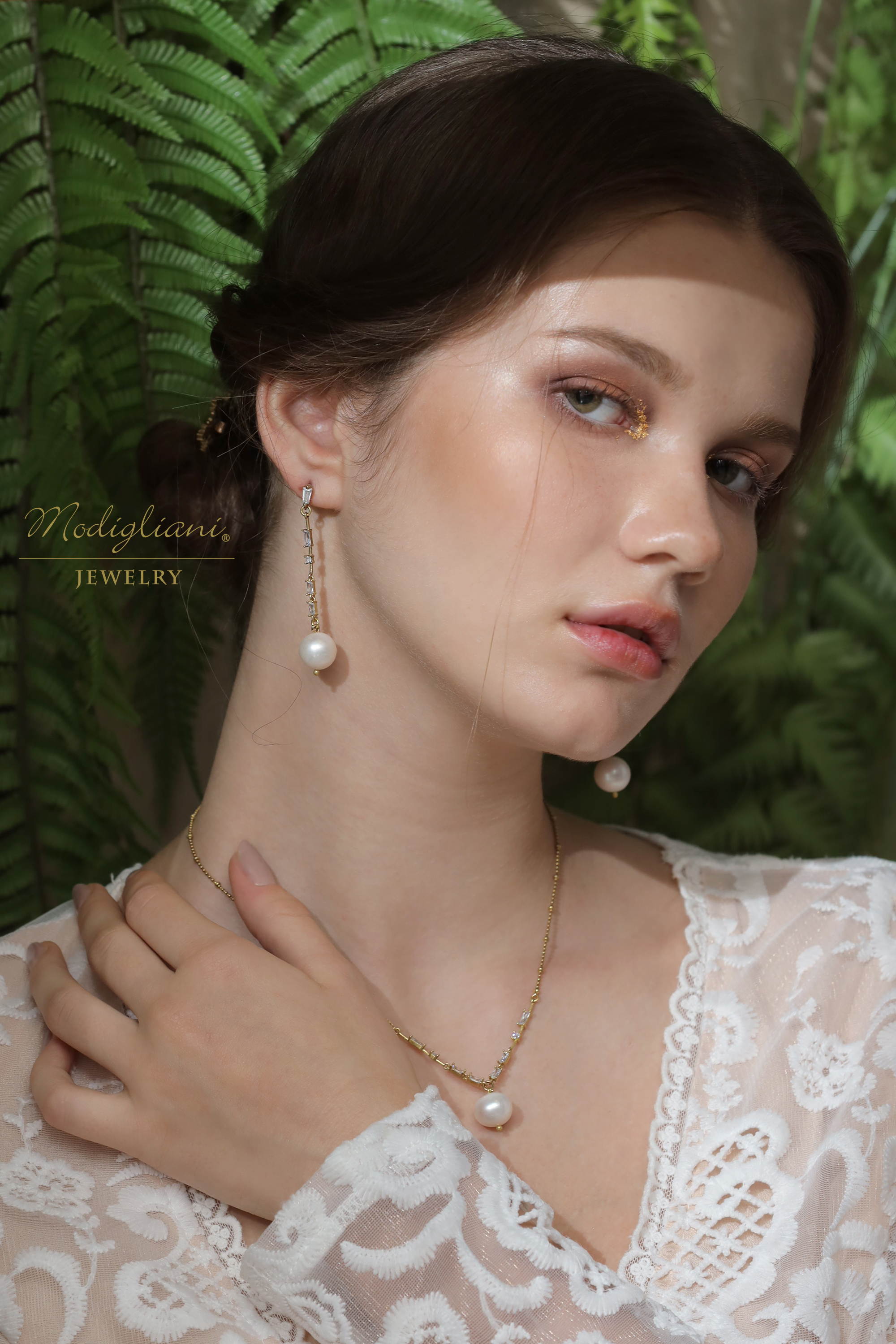 黃銅飾品,黃銅,氣質,仙女,精緻,耳環,垂墜式耳環,鋯石,天然珍珠