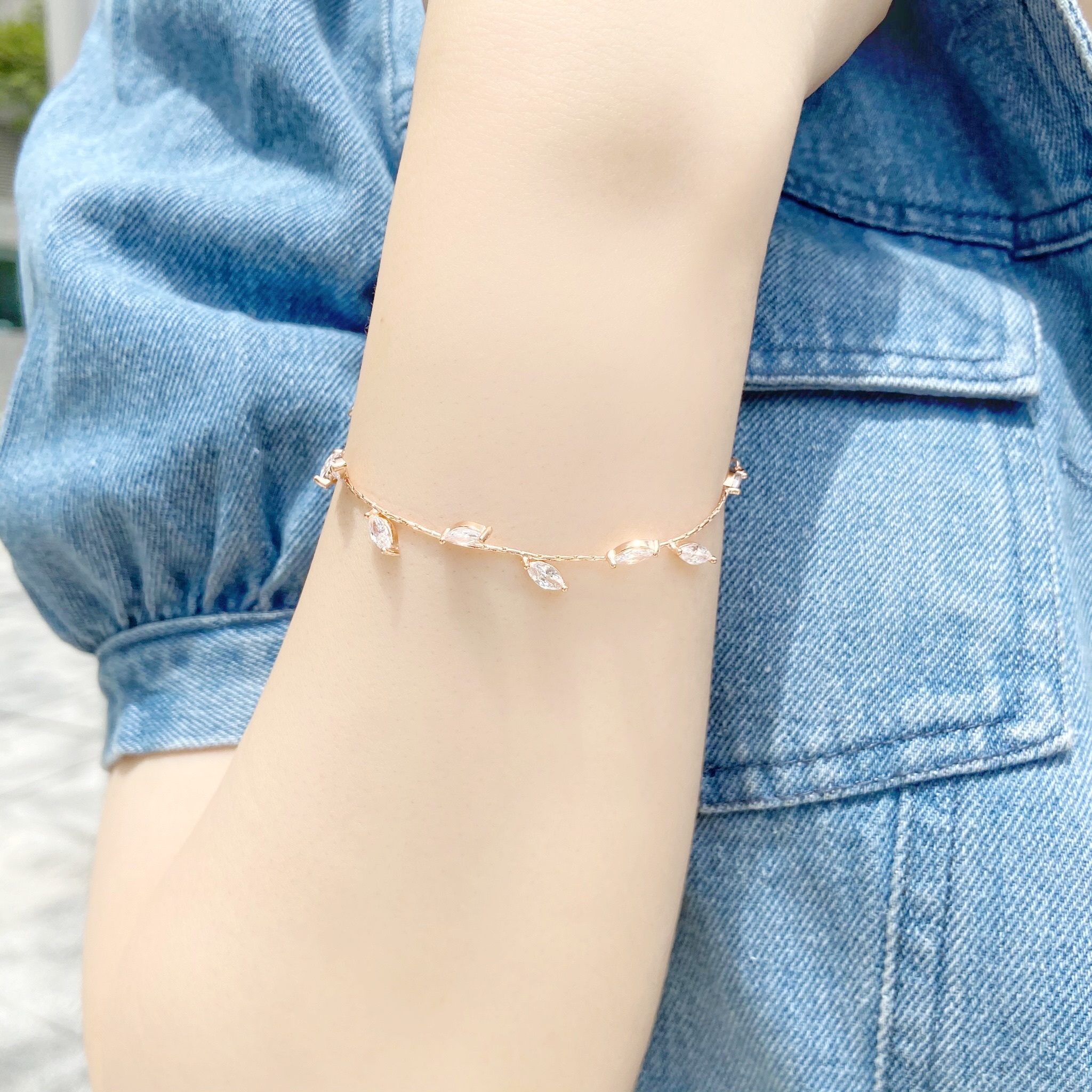 | 925 Silver・White Gold・Rose Gold | Vine Bracelet（Silver / Rose Gold） | BR0331 |