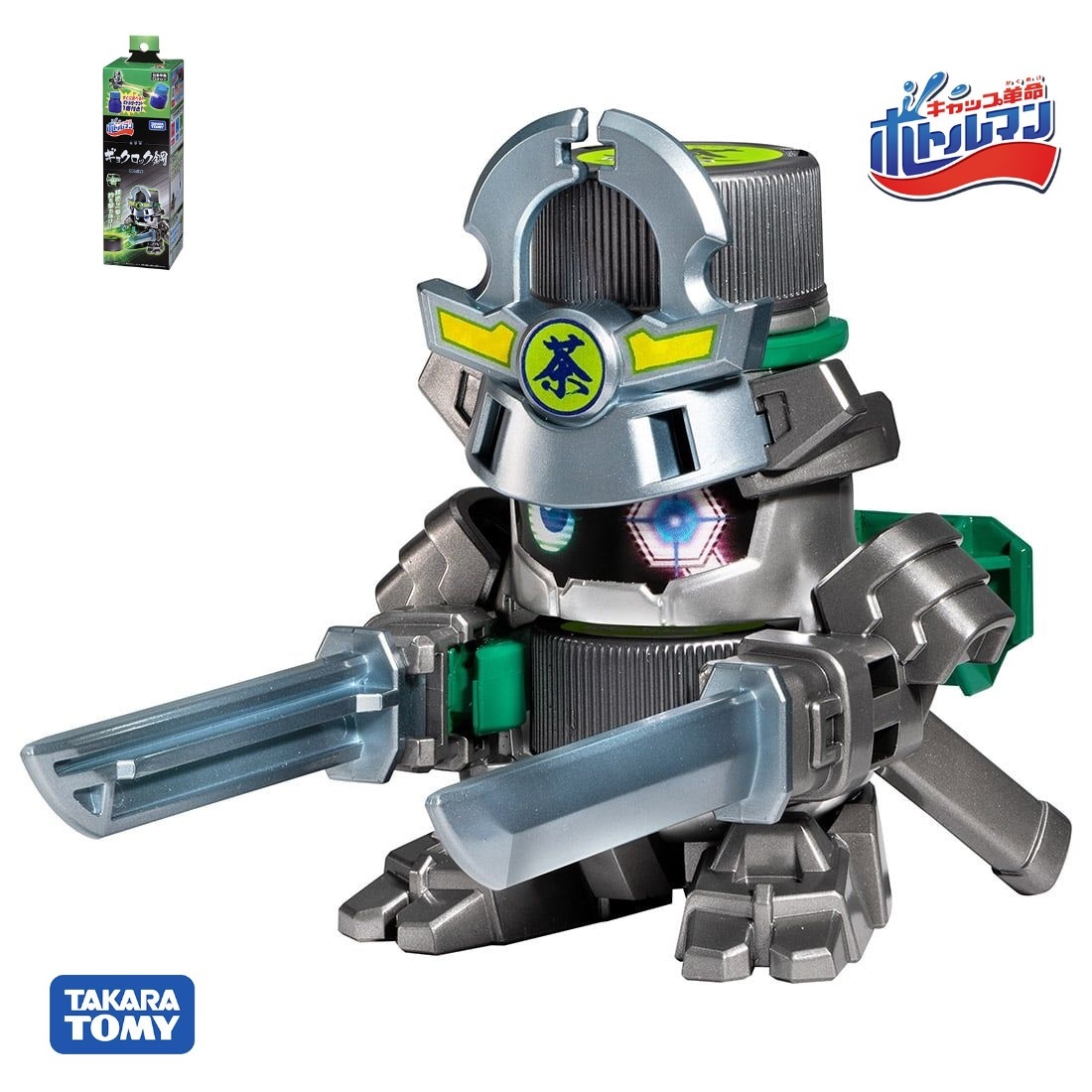 Takara Tomy 彈蓋人 - 發射器 BOT-14 黑鋼綠茶武士 (Asia Ver.)