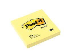 3M 3x3" Post-it Memo 黃色報事貼 #654