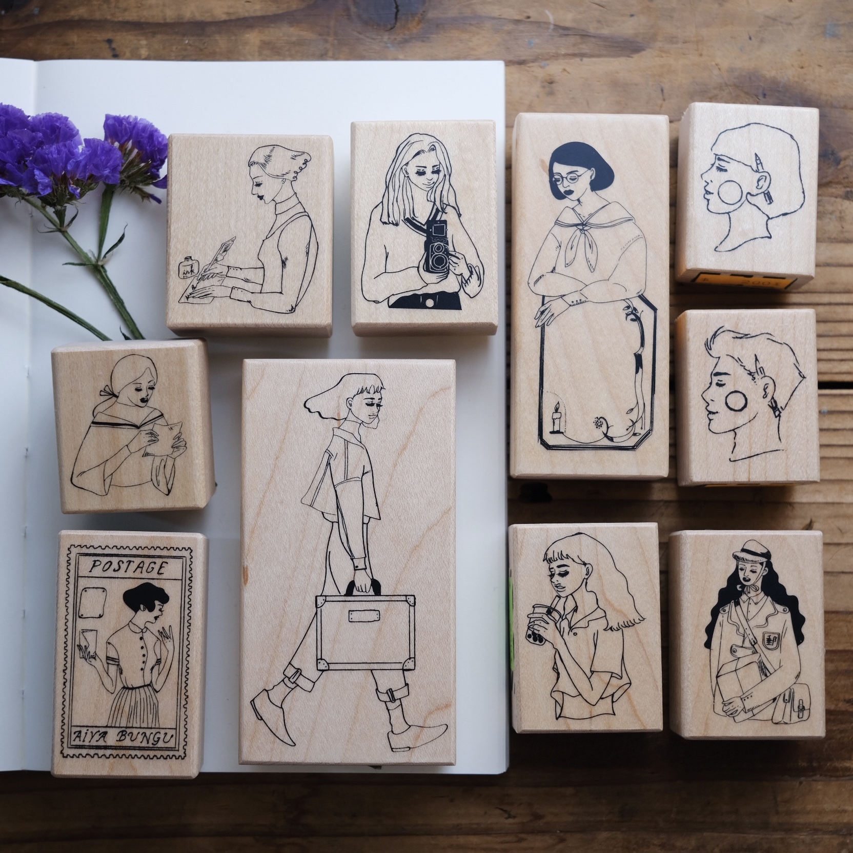 女孩系列 楓木印章 甜蜜生活