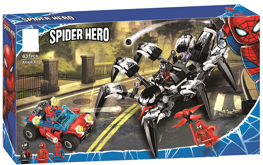 SPIDERMAN VENOM CRAWLER Marvel Super Heroes Custom Minifigs Building Set Fit LegoNO BOX LA11502