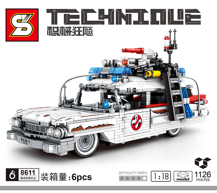 GHOSTBUSTERS CAR Custom Minifigs Fit Lego Blocks NO BOX SY8611
