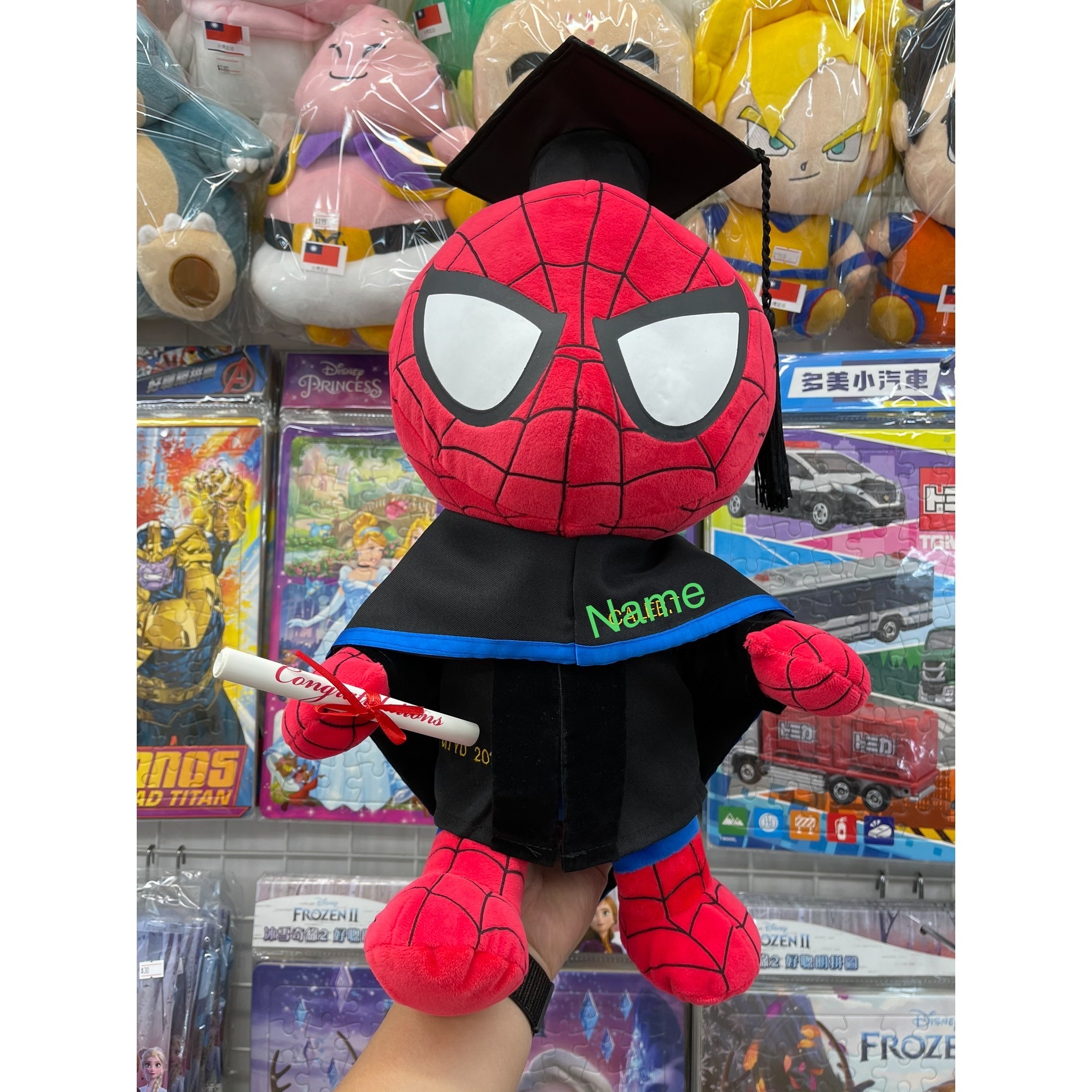 12' 蜘蛛俠畢業公仔