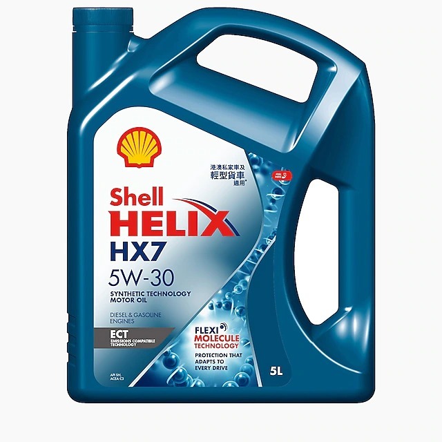 Shell 蜆殼 HX7 ECT 5W-30 合成機油, 5L
