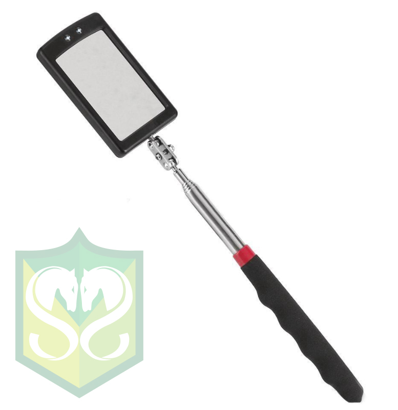 Telescopic acceptance mirror (with light)