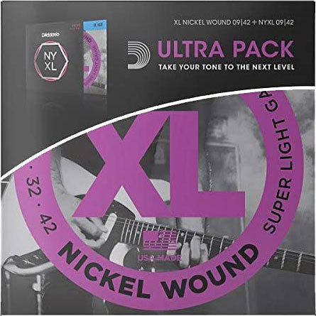D'addario EXL120-NYXL0942 Ultra Pack 電吉他弦 (09-42) 組合包