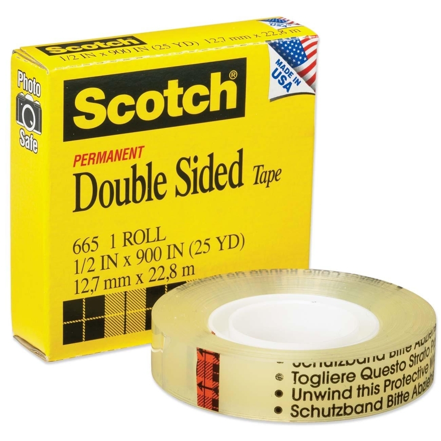 【美國製造】3M 1/2” 雙面膠紙 (25碼) #665