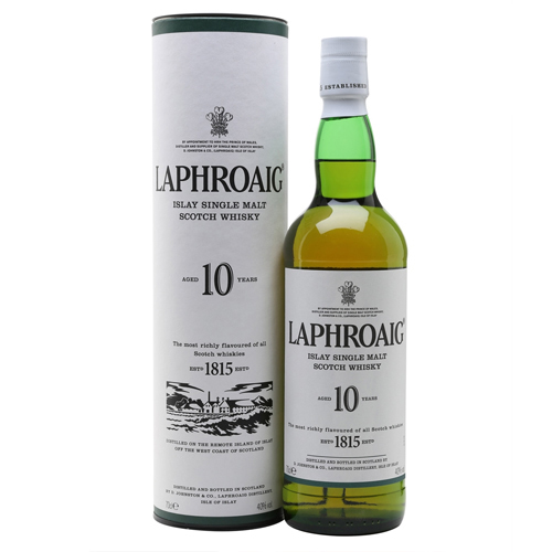Laphroaig 10 Year Old Single Malt Scotch Whisky