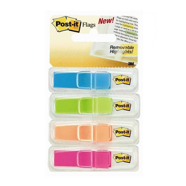 3M Post-it 旗仔 螢光四色 #683-4ABX