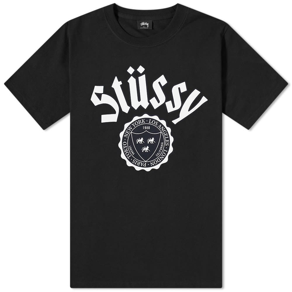 [INSTOCK] STUSSY CITY SEAL TEE "BLACK"