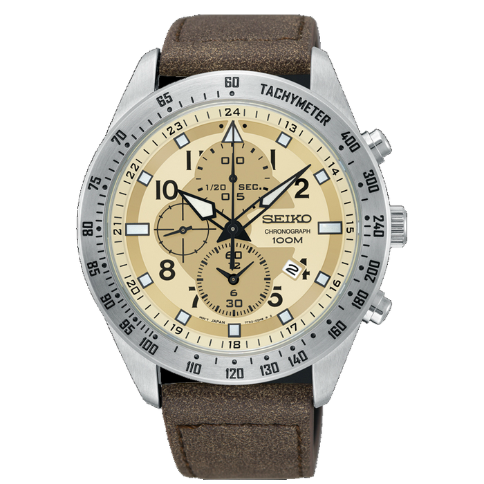 Seiko Criteria系列 計時碼錶石英手錶 SNDH43P1