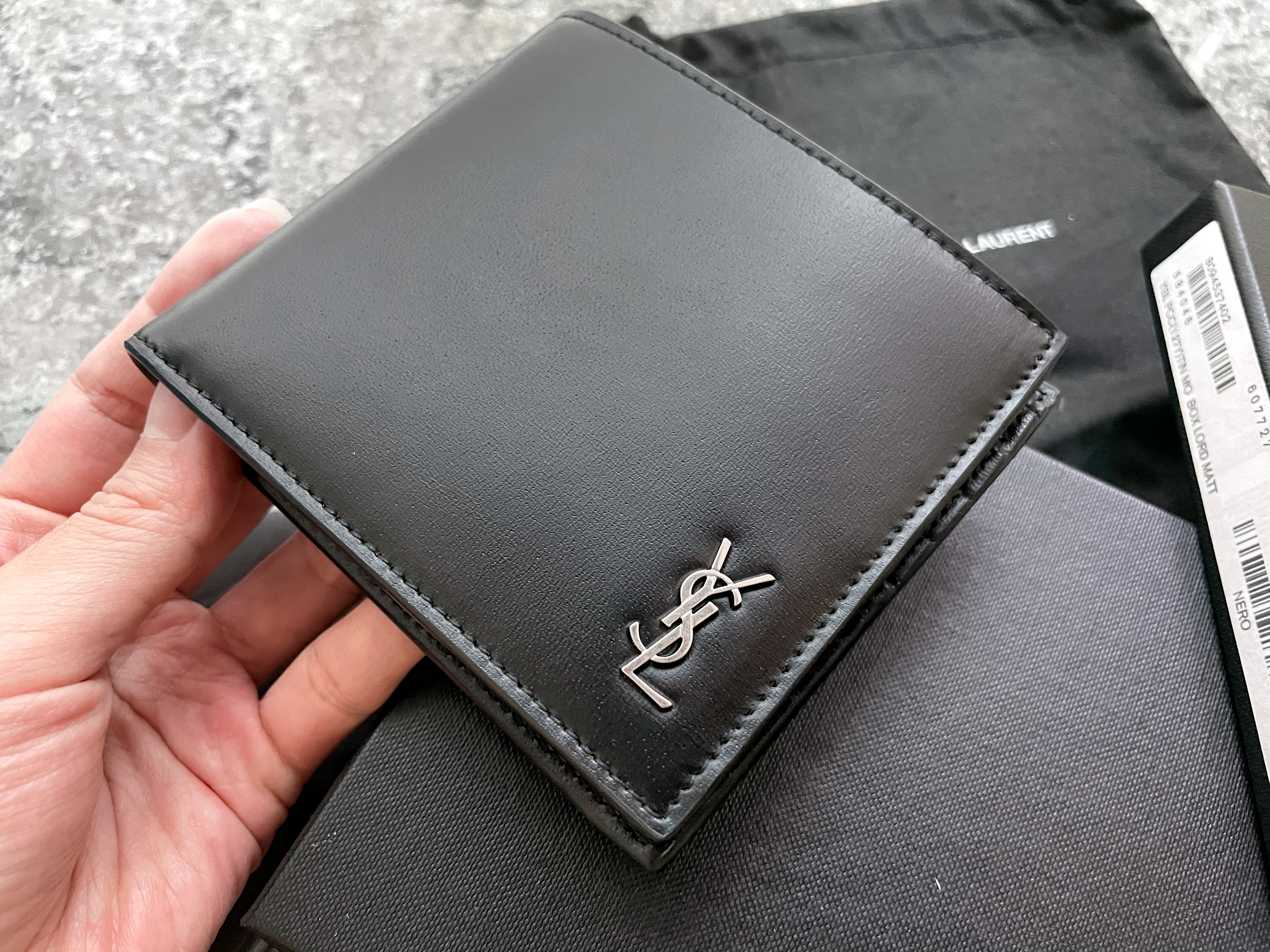 YSL Tiny Cassandre East/West Wallet