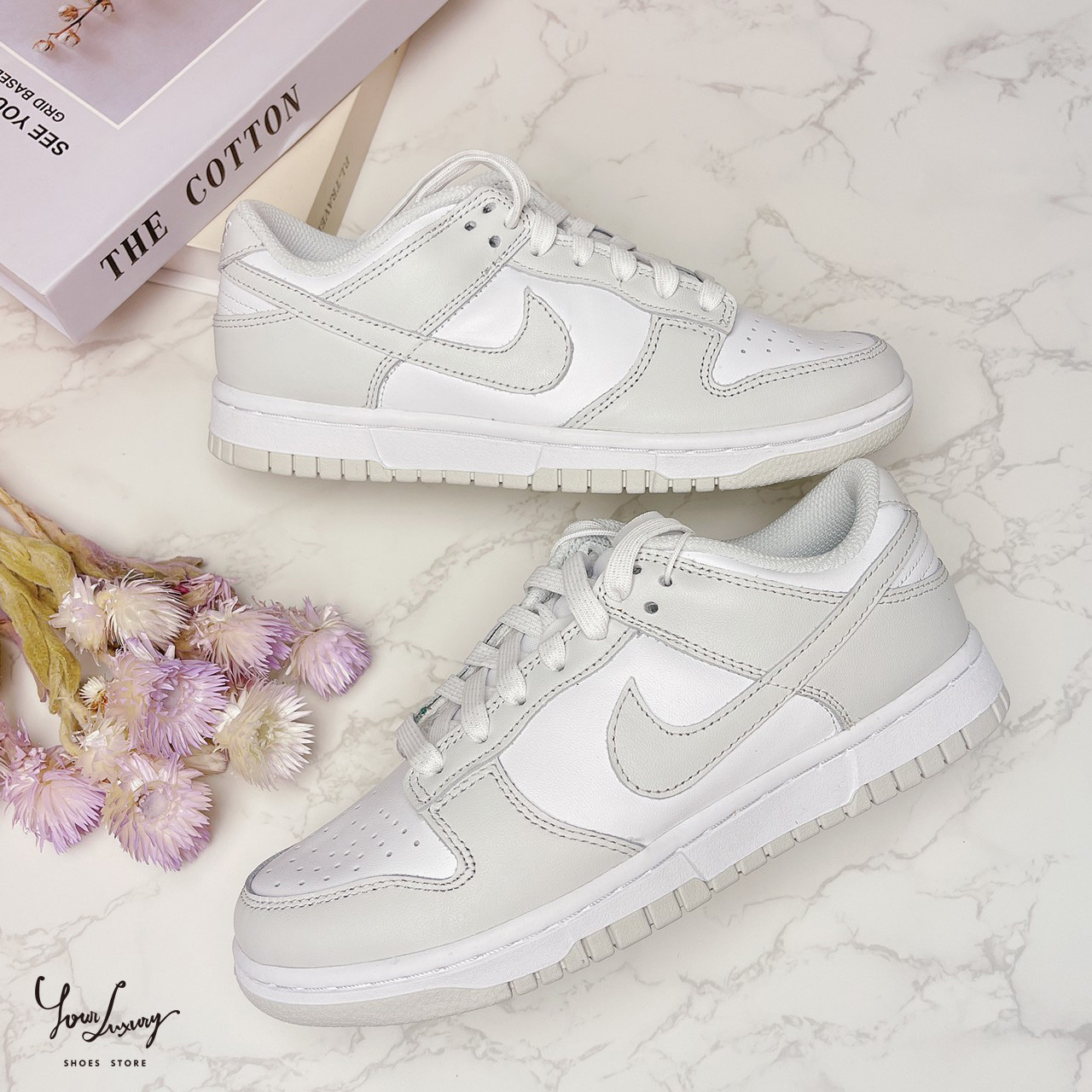 【Luxury】Nike Dunk Low Photon Dust 灰白　男女款 板鞋 小DIOR 灰色 正品 低筒 休閒