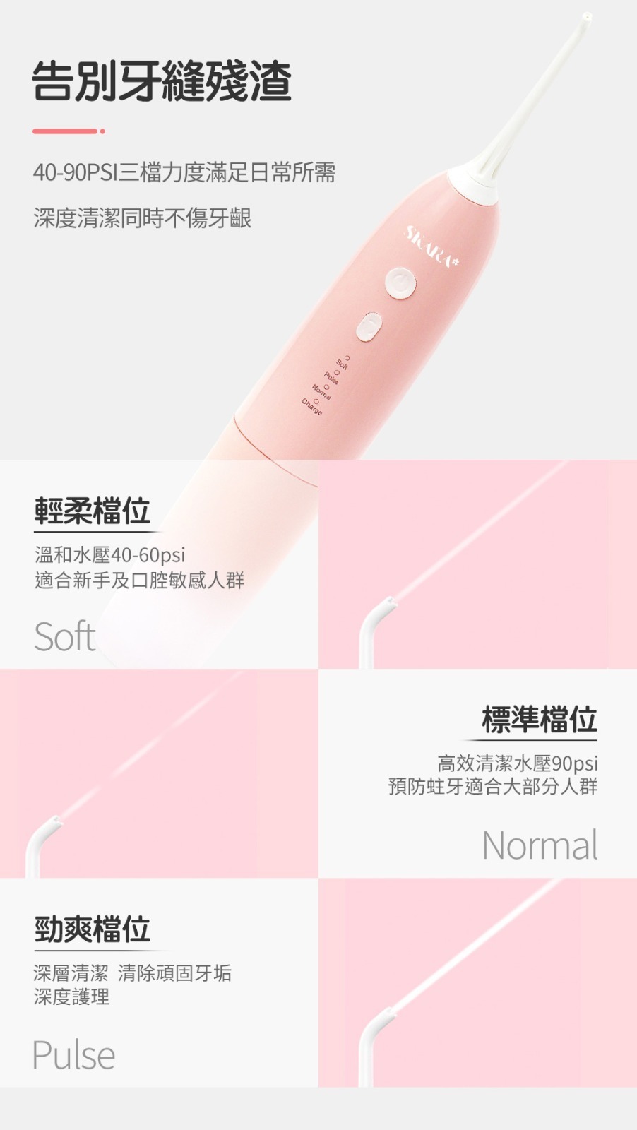 SKARA便攜潔齒電動水牙線