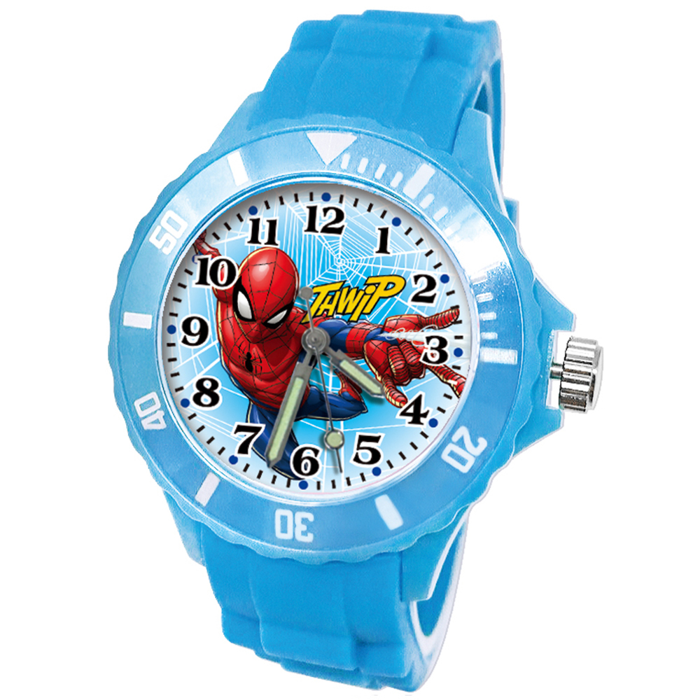 【漫威】蜘蛛人運動彩帶錶 (水藍色)