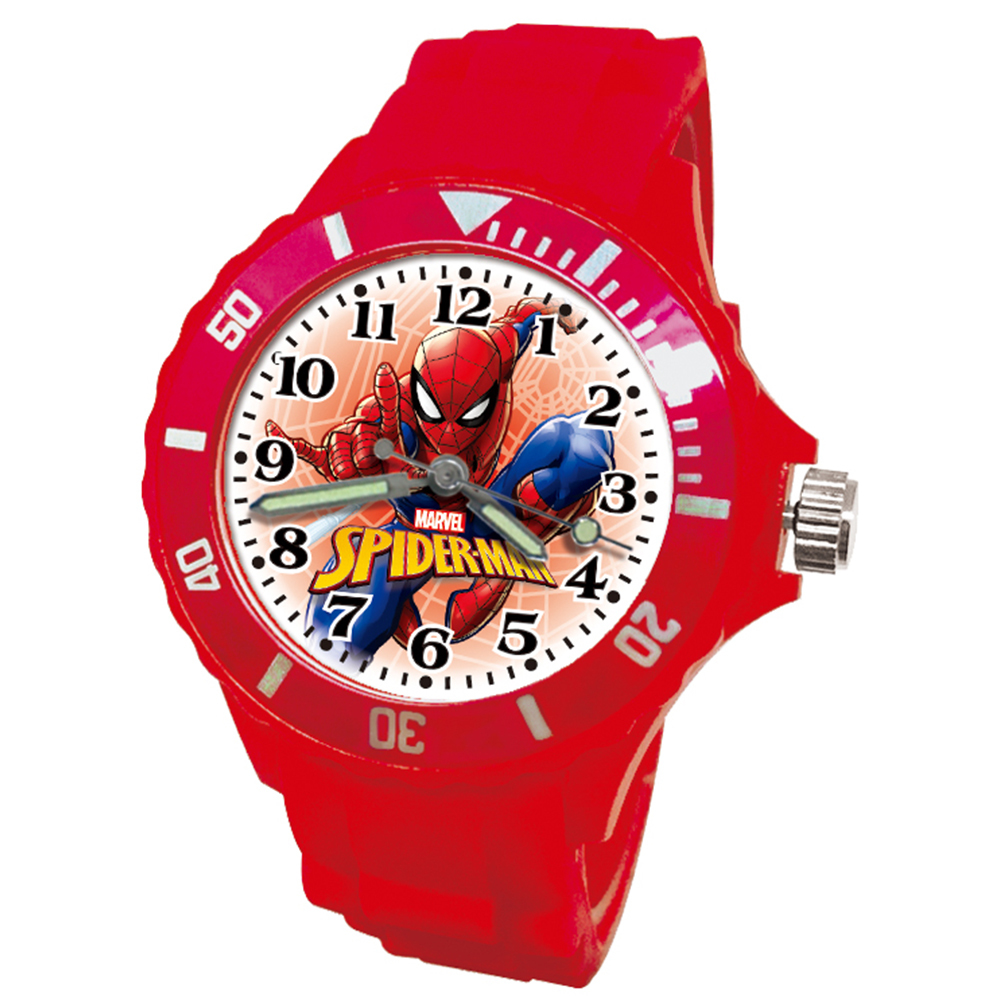 【漫威】蜘蛛人運動彩帶錶 (紅色)