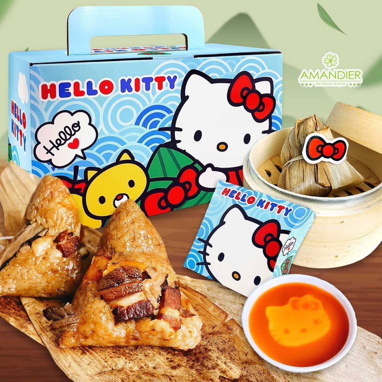 台灣Amandier Hello Kitty蝴蝶結 造型肉粽