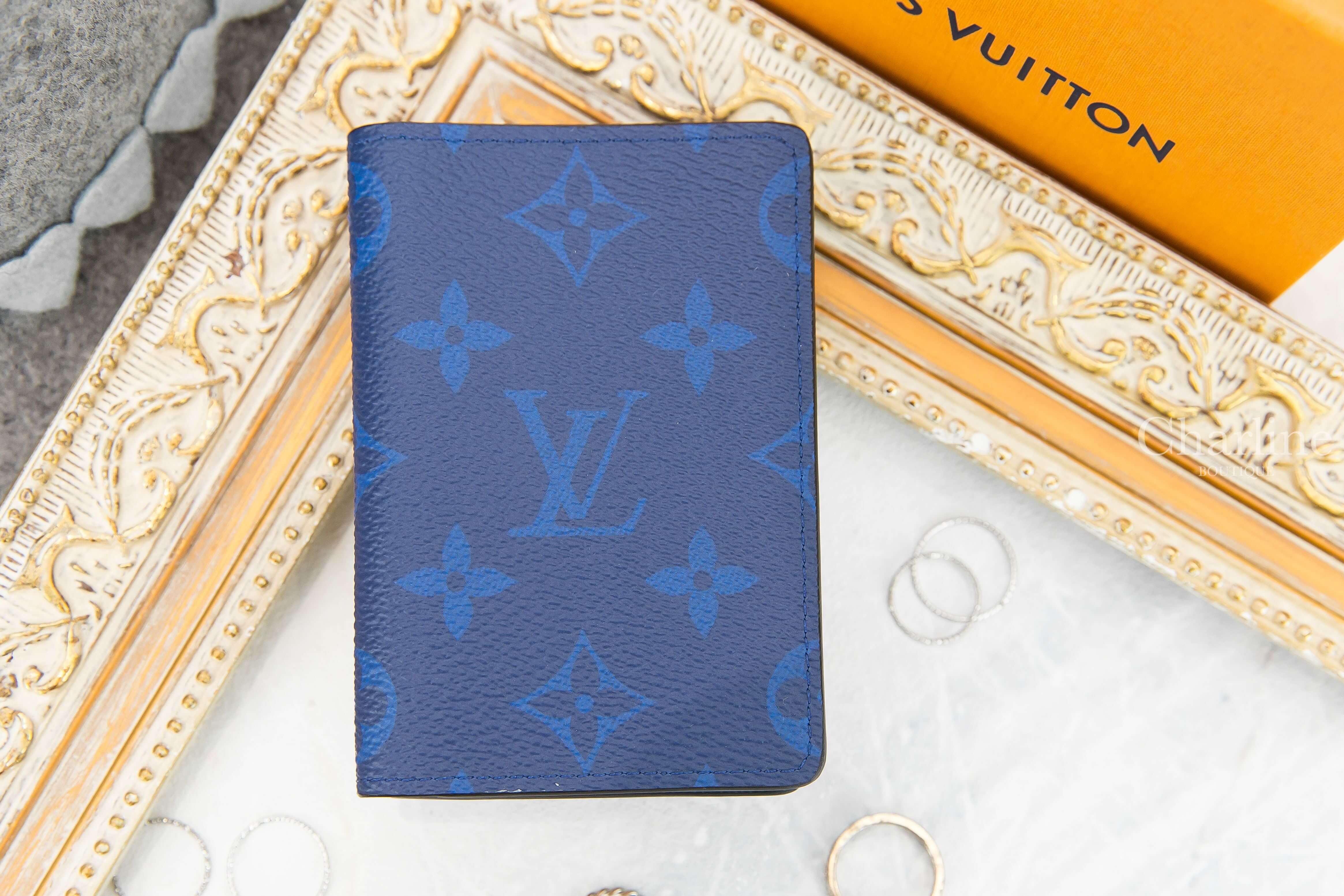 Louis Vuitton Pocket Organiser 鈷藍色老花卡片夾-Charline Boutique 精品代購