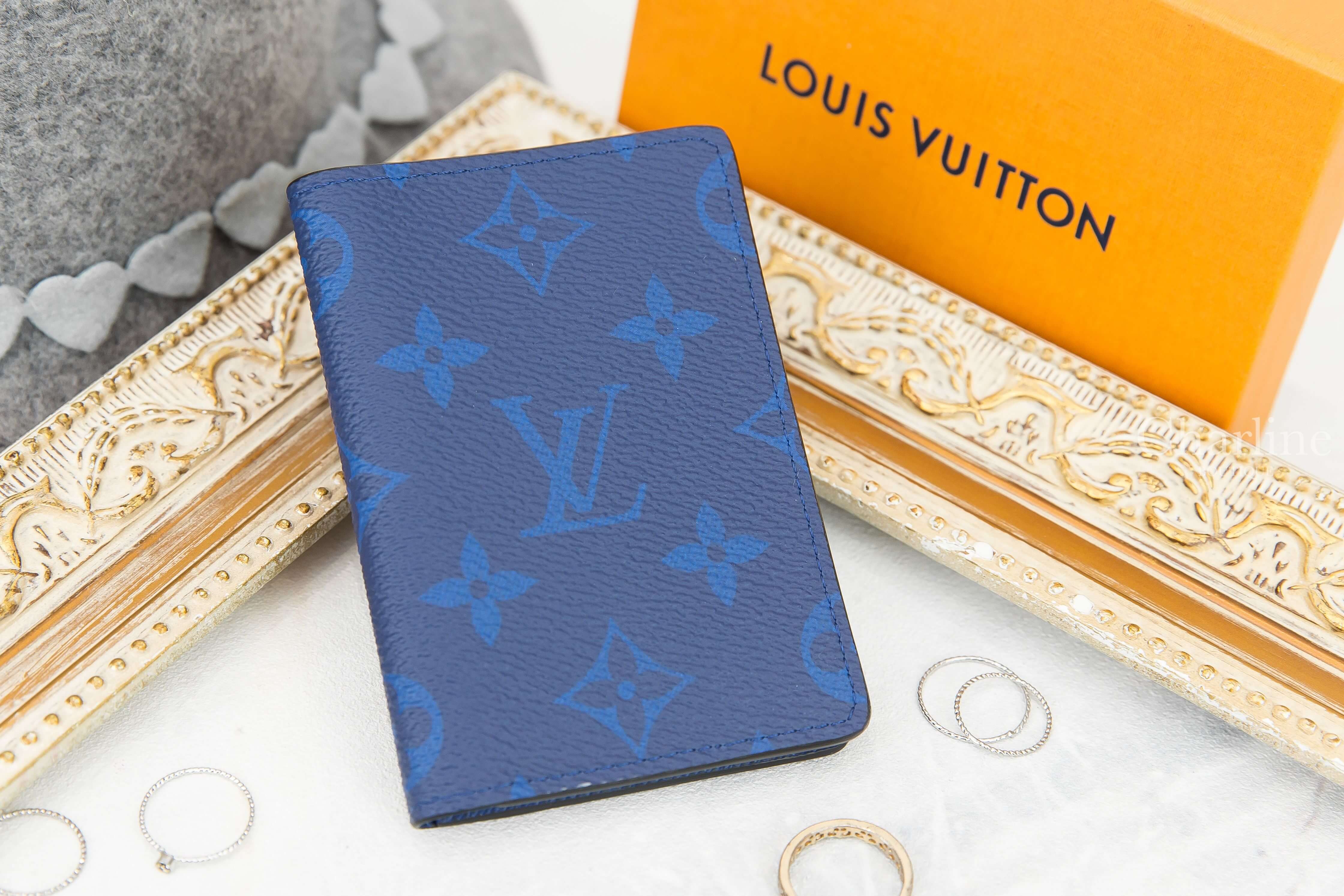 Louis Vuitton Pocket Organiser 鈷藍色老花卡片夾-Charline Boutique 精品代購
