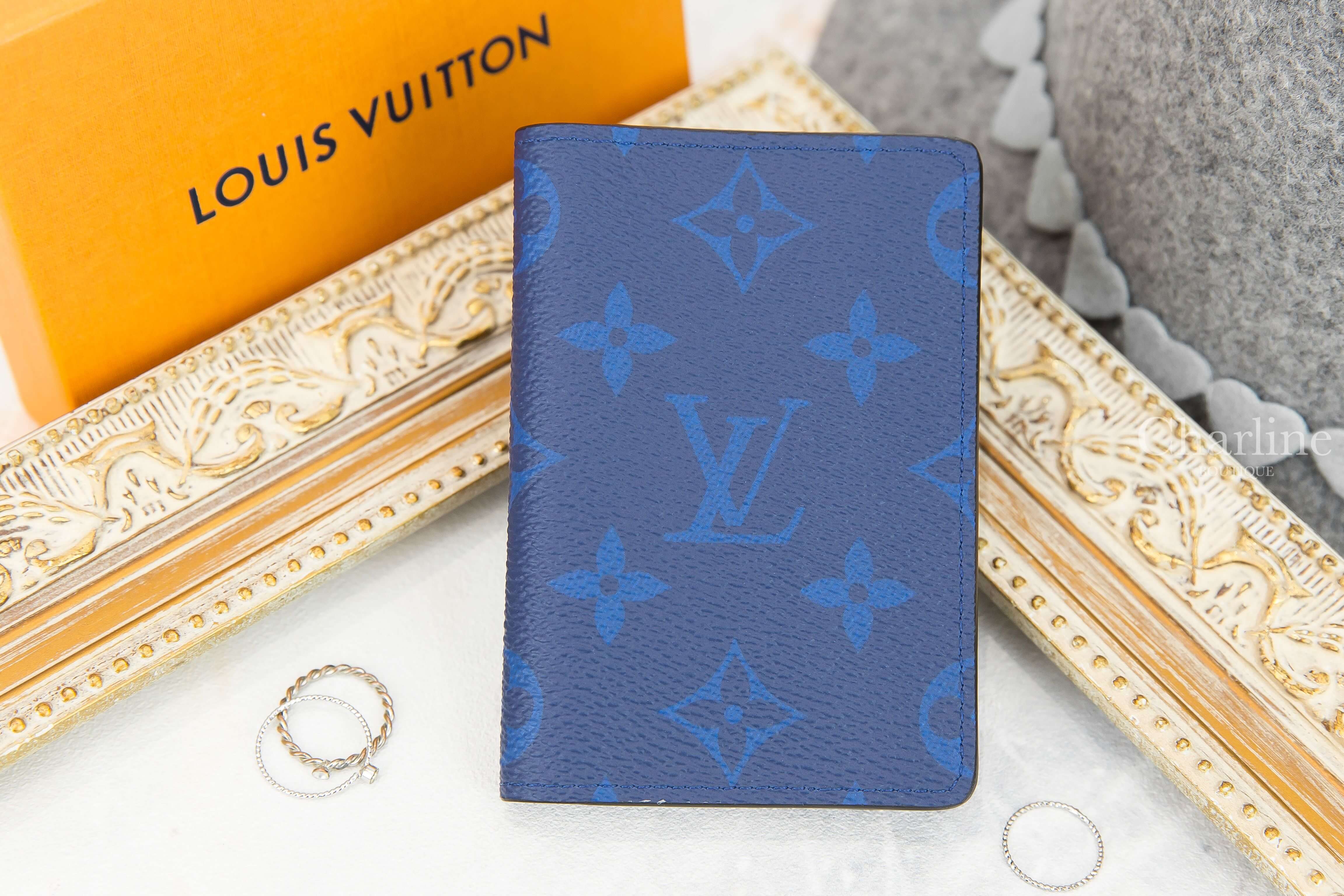 Louis Vuitton Pocket Organiser 鈷藍色老花卡片夾-Charline Boutique 精品代購