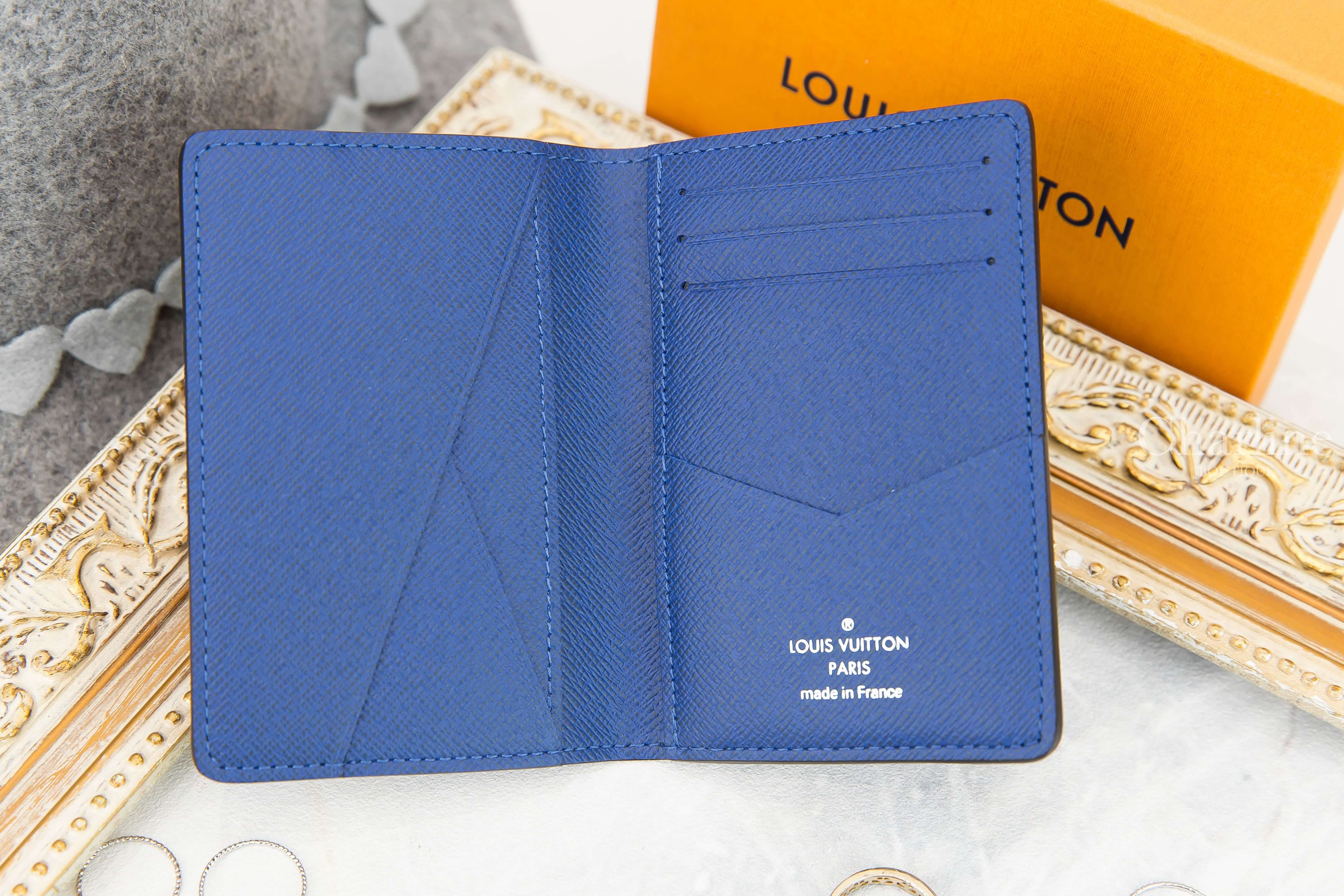Louis Vuitton Pocket Organiser 鈷藍色老花卡片夾-Charline Boutique 精品代購