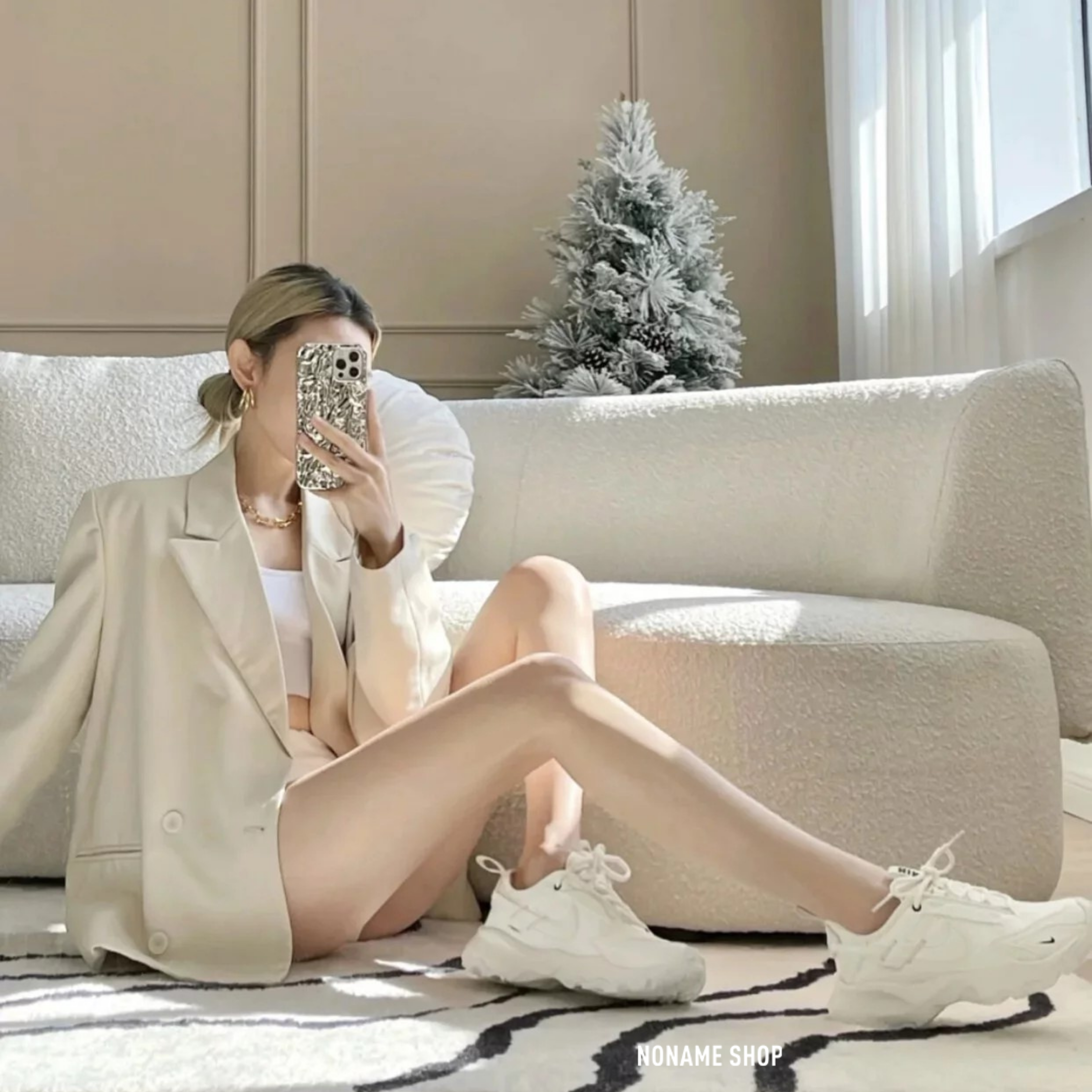 💥出清特價💥 NIKE TC 7900  反光 刺繡 小勾 厚底 增高 休閒鞋 老爹鞋 (女款)