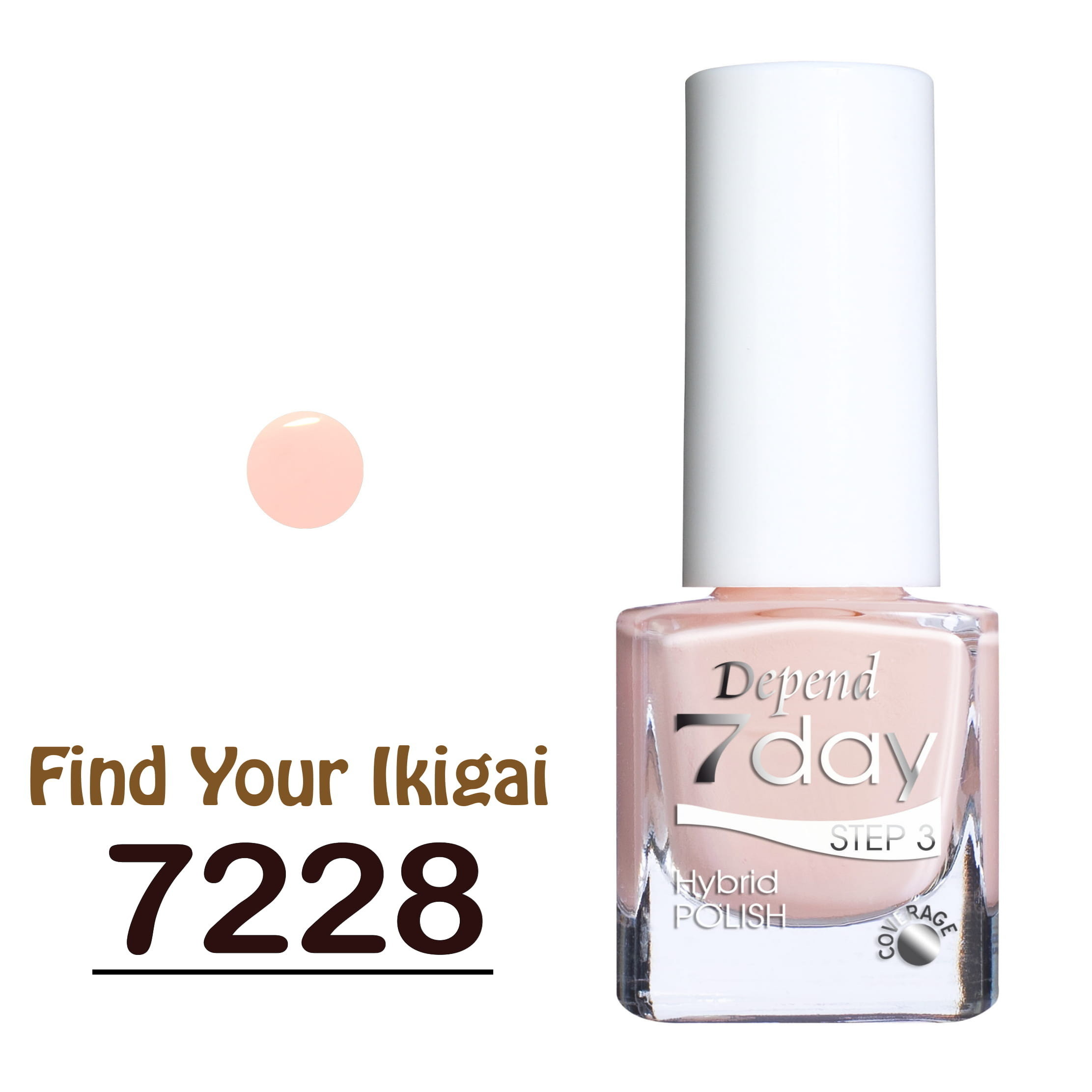 7day 仿GEL甲快乾甲油 7228 粉嫩肉粉色 (不透明)