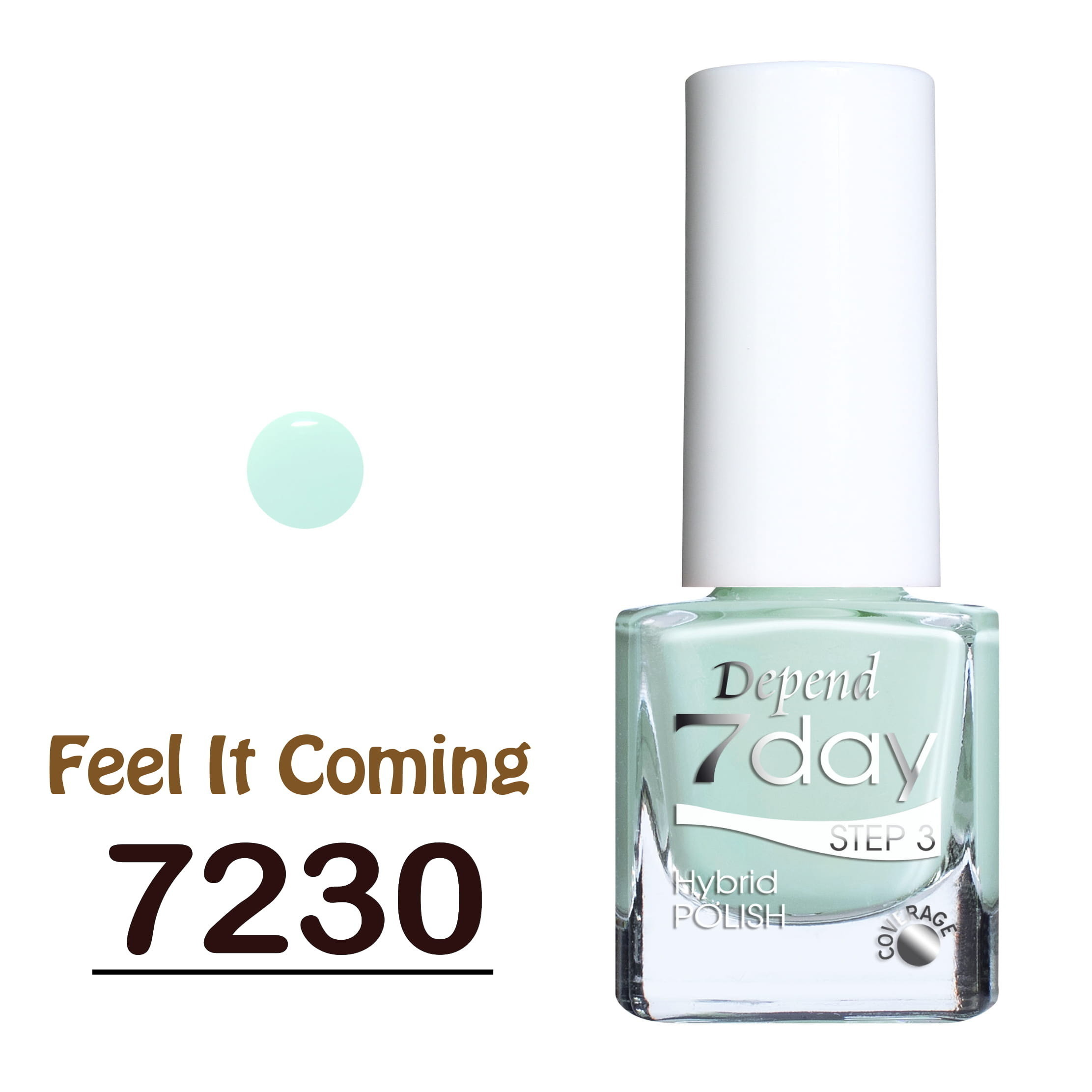 7day 仿GEL甲快乾甲油 7230 粉嫩薄荷綠 (不透明)