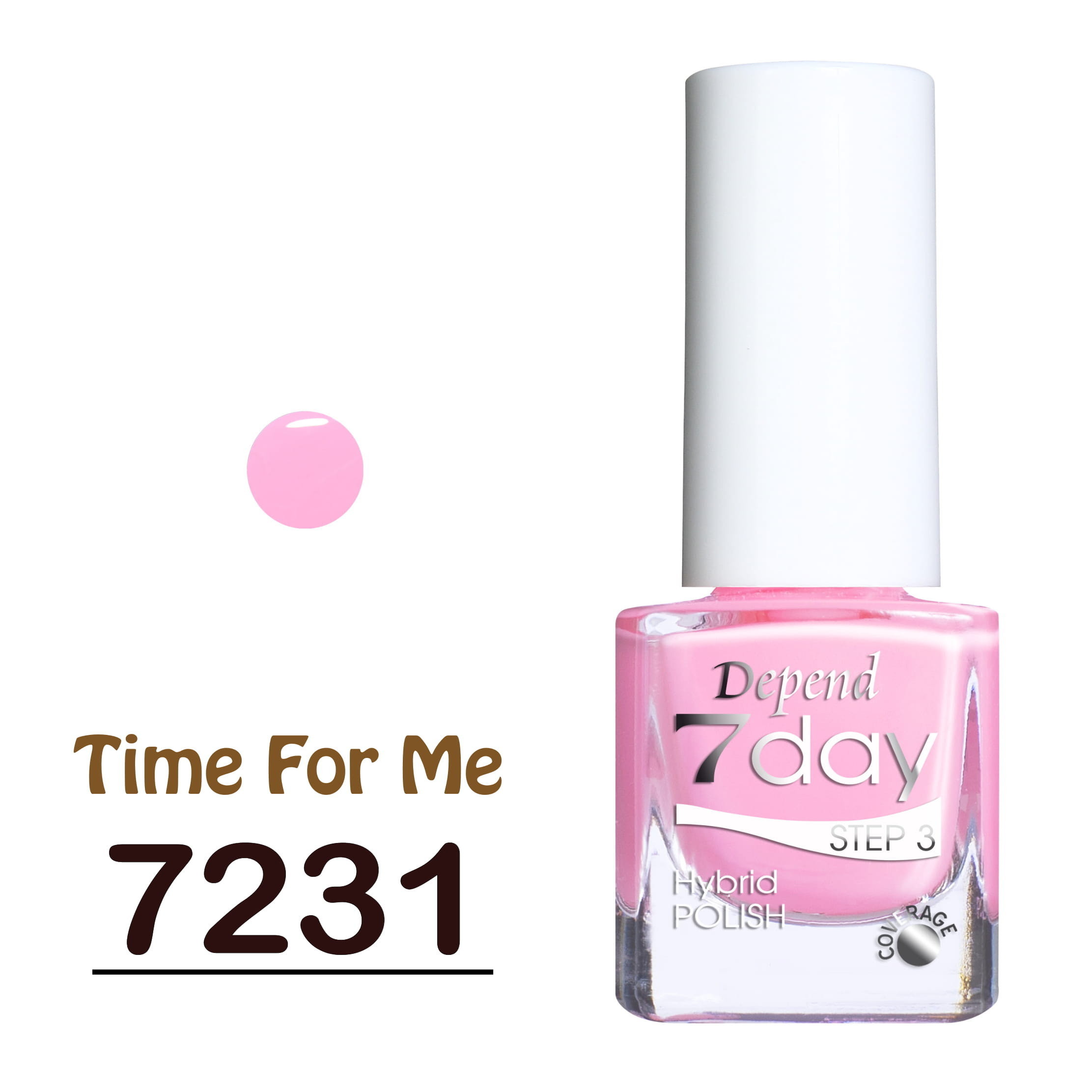 7day 仿GEL甲快乾甲油 7231 T芭比粉紅色 (不透明)