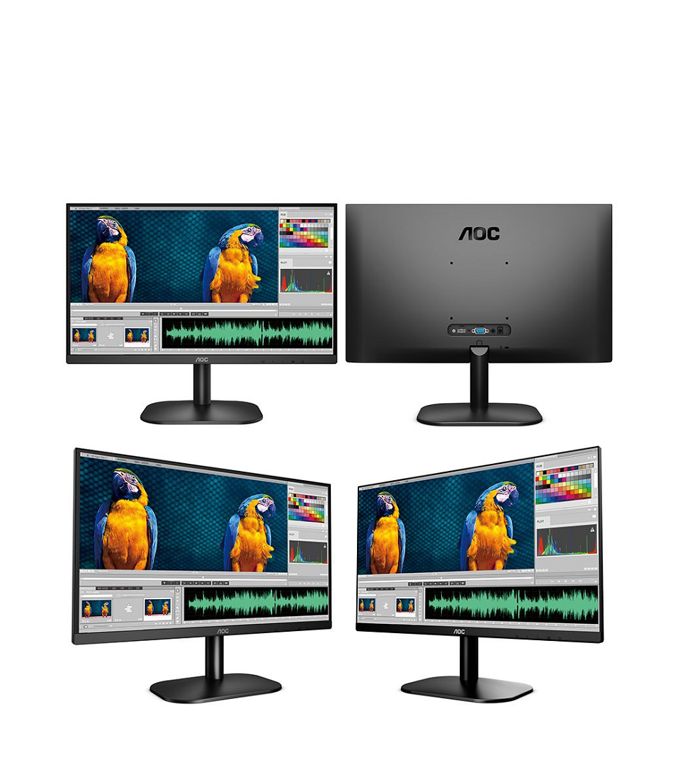 米特3C數位–AOC 27吋窄邊框廣視角螢幕 (27B2H)