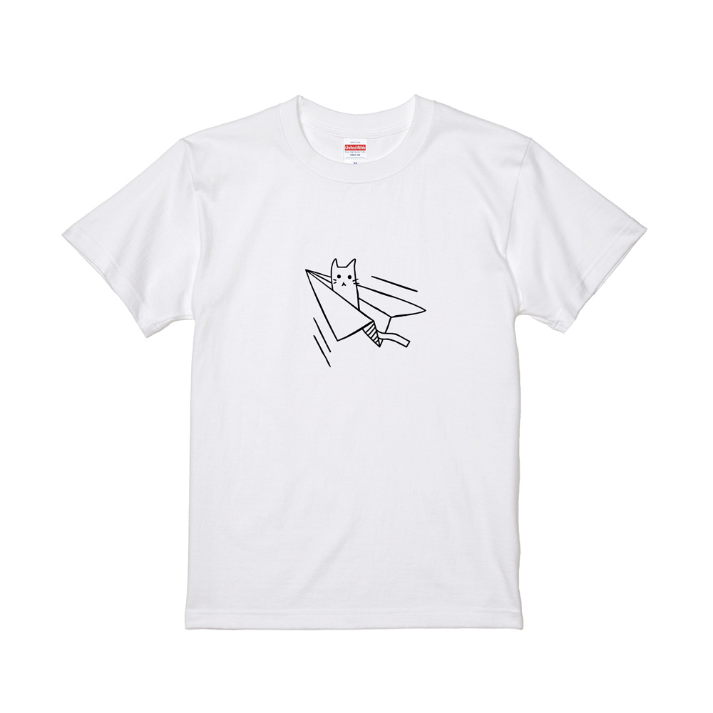 紙片貓T恤 - 飛機